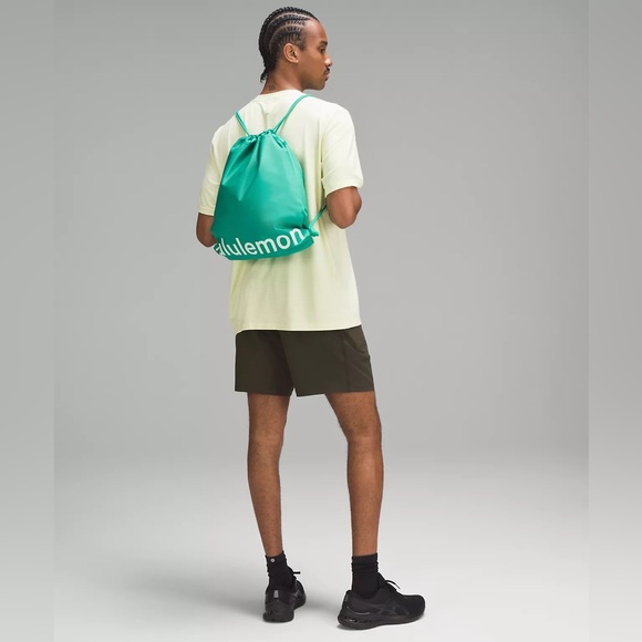 lululemon athletica Bags Lululemon String Bag Gym Sack 3l Green